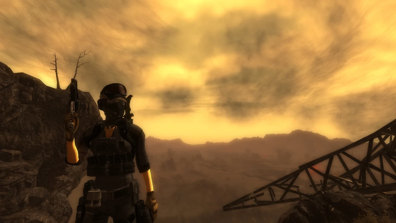 That Orange colored sky at Fallout New Vegas - mods and community