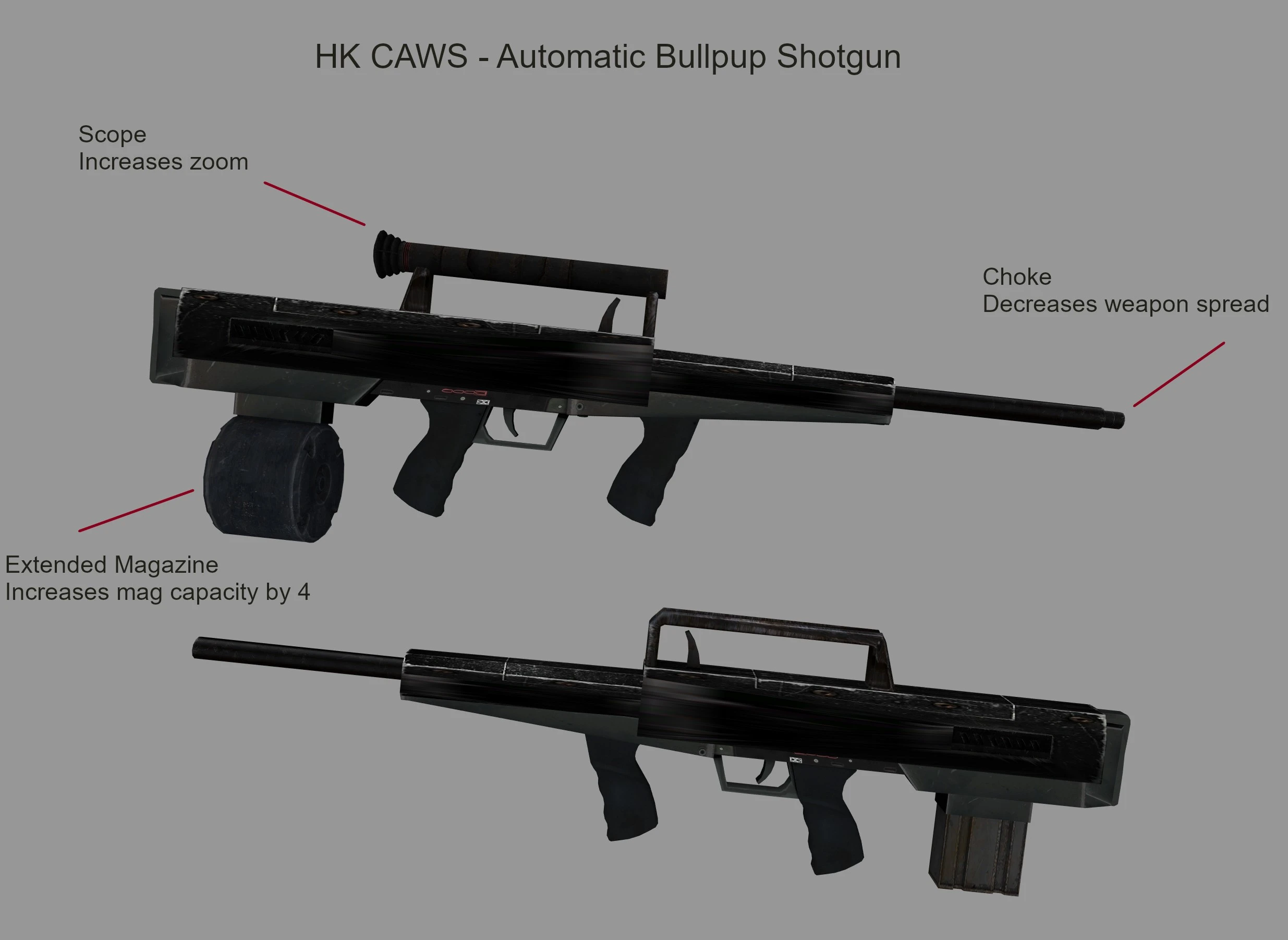 HK CAWS Automatic Shotgun at Fallout New Vegas - mods and community