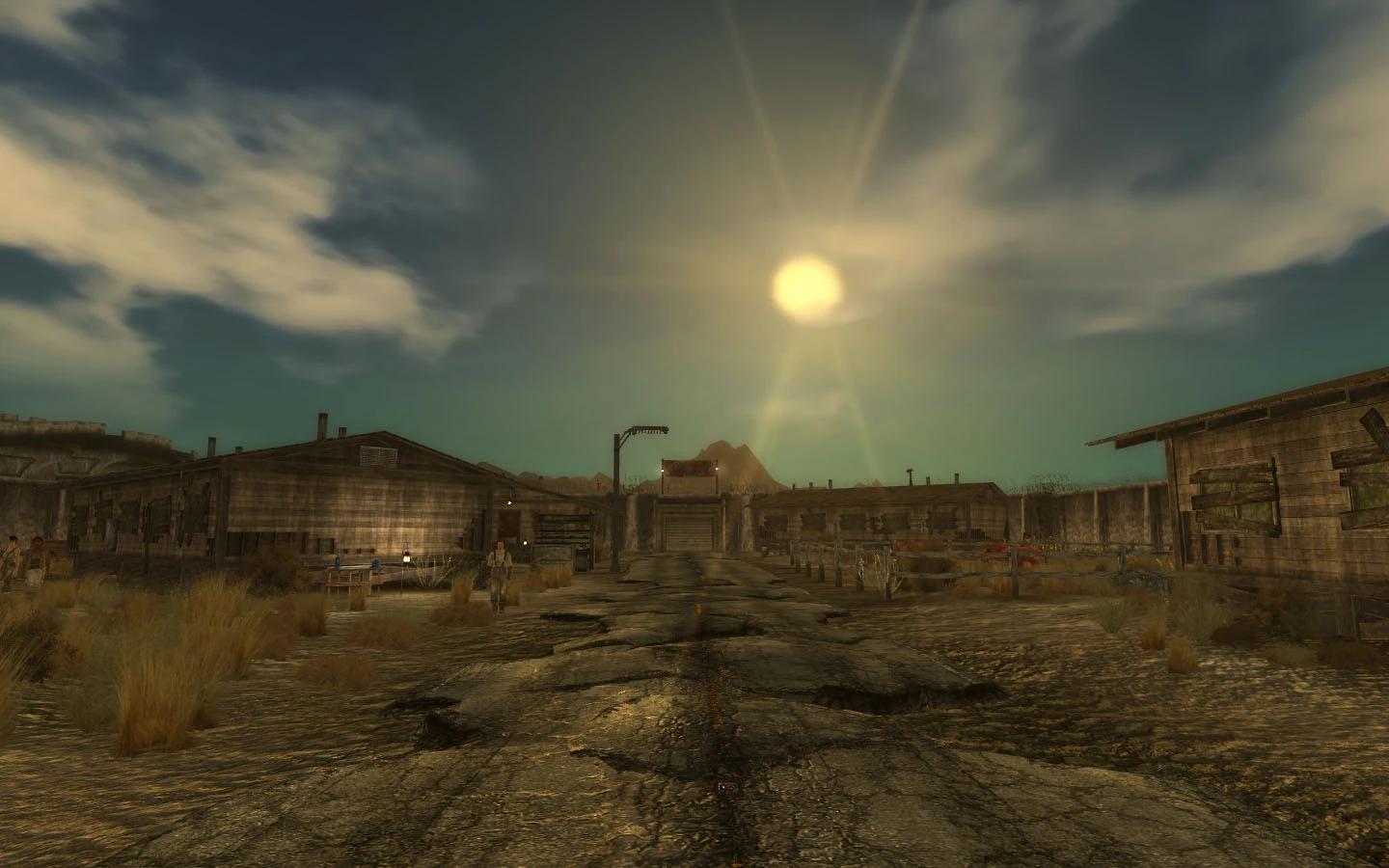 Morning over Crimson Caravan at Fallout New Vegas mods