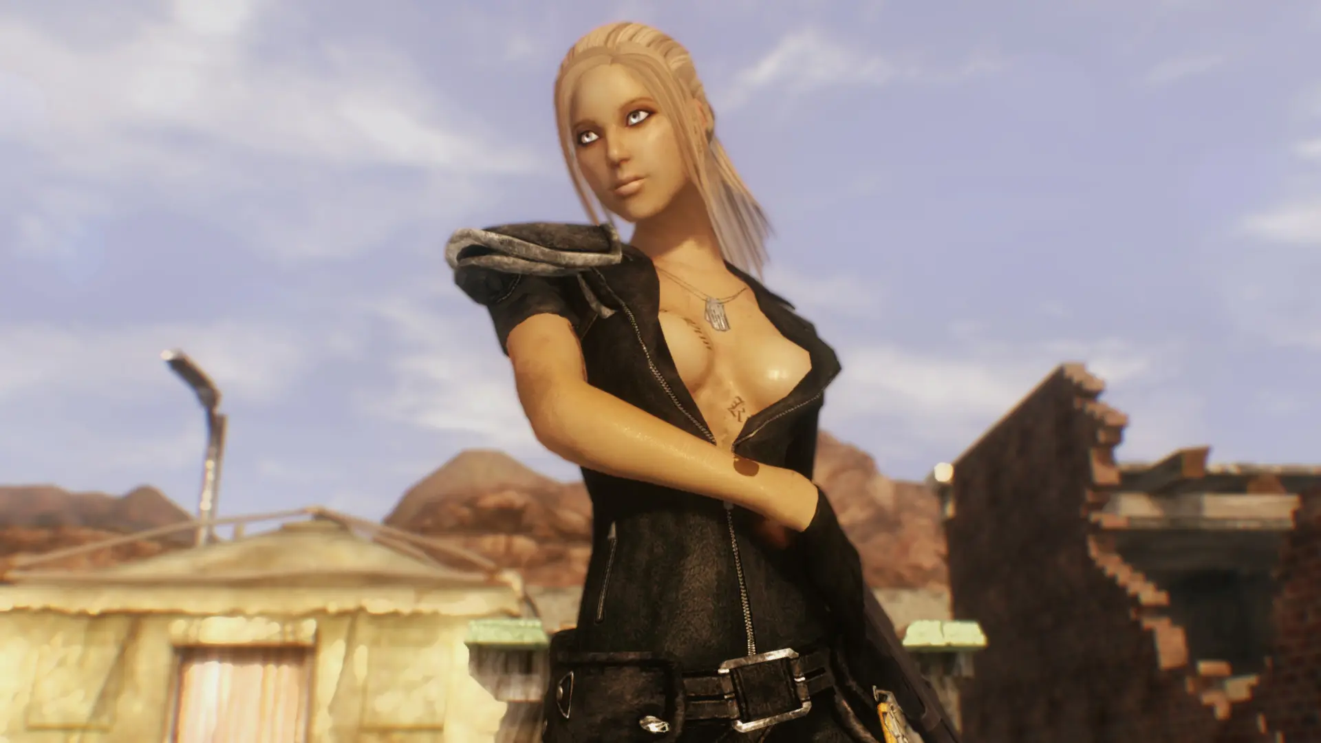 Release BT Leather Jacket C Cup Patch at Fallout New Vegas - mods and ...