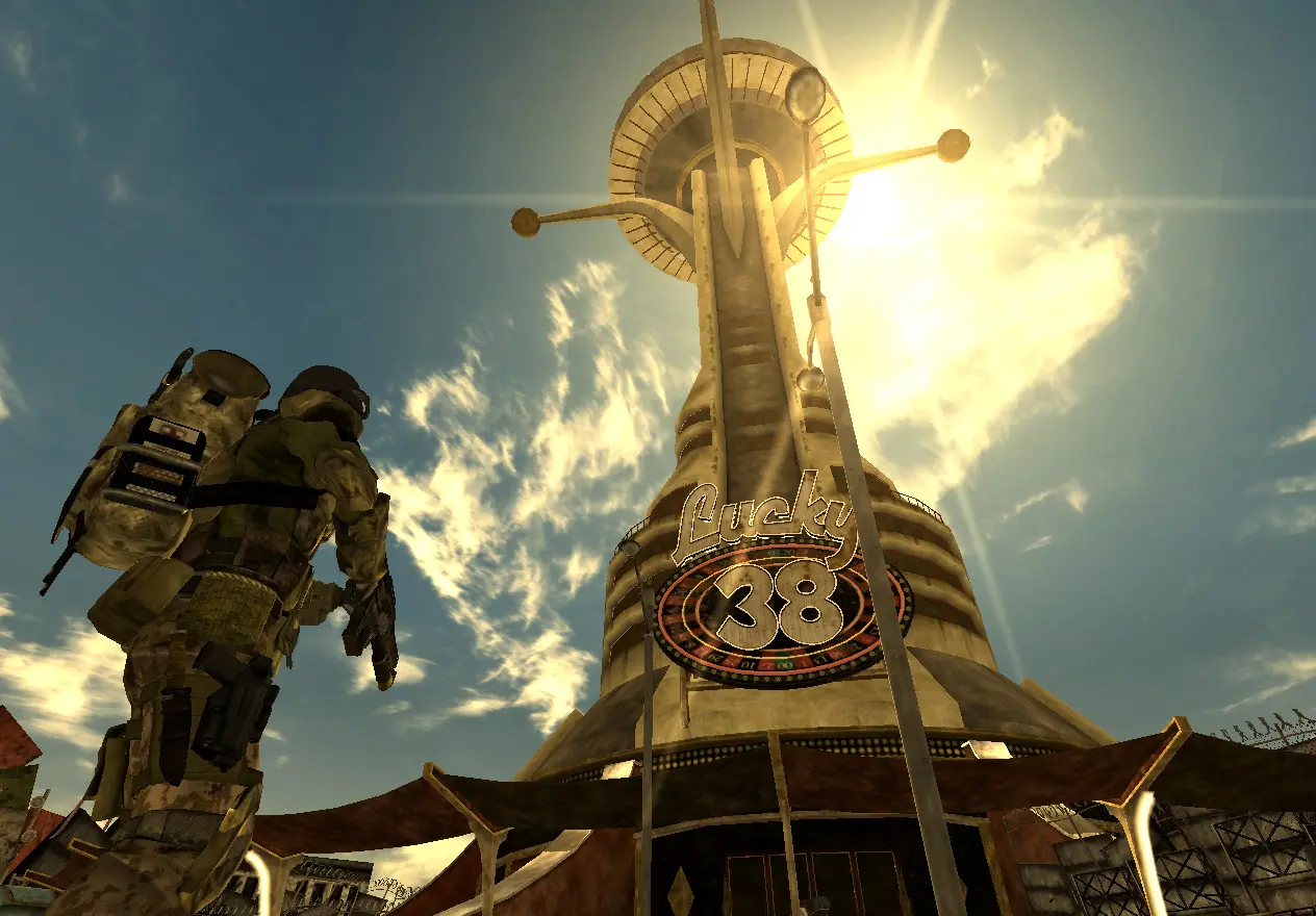 Fallout new vegas система. Fallout New Vegas лаки 38. Fallout New Vegas Lucky 38.