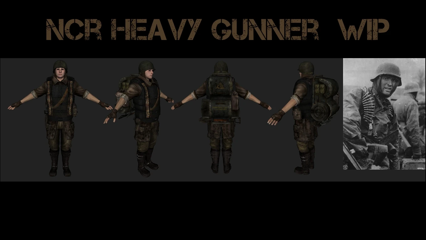 Ncr Heavy Gunner Wip At Fallout New Vegas Mods And Community