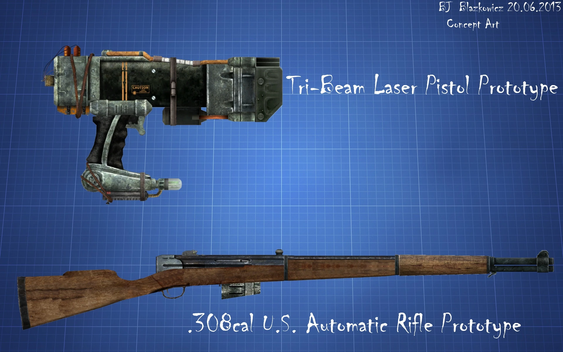 Tri Beam Pistol and Auto Rifle Prototypes at Fallout New Vegas - mods ...