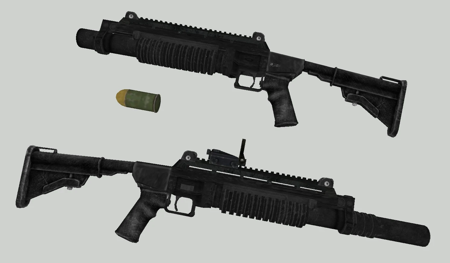 fallout new vegas grenade machine gun
