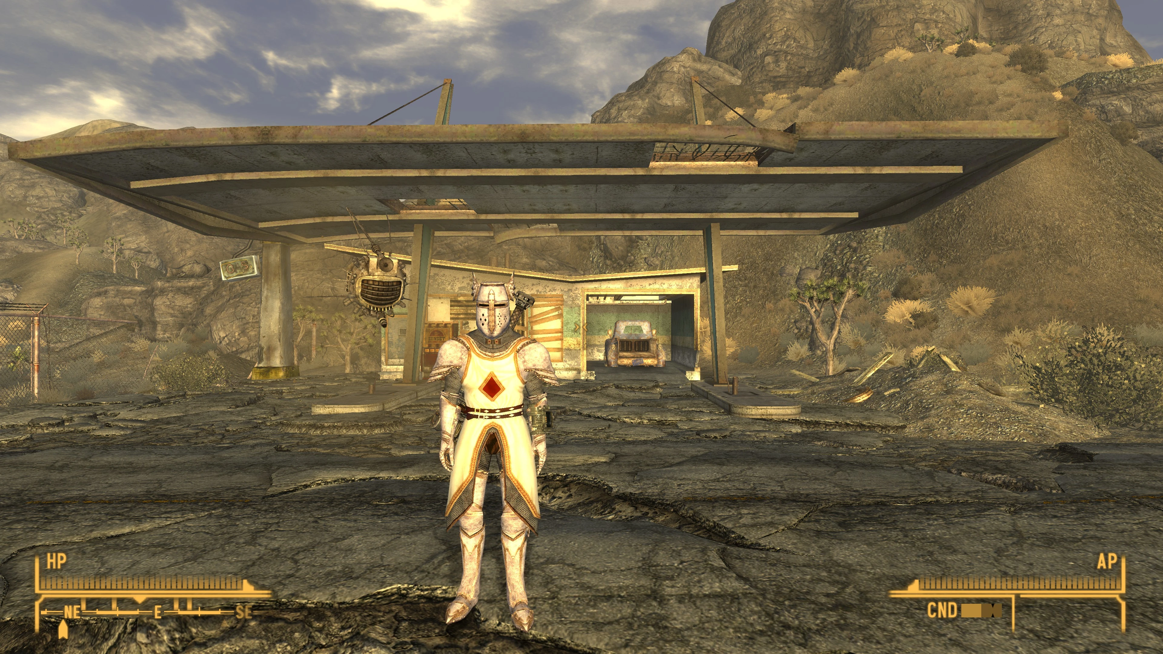 Working crusader armor in fallout new vegas. 