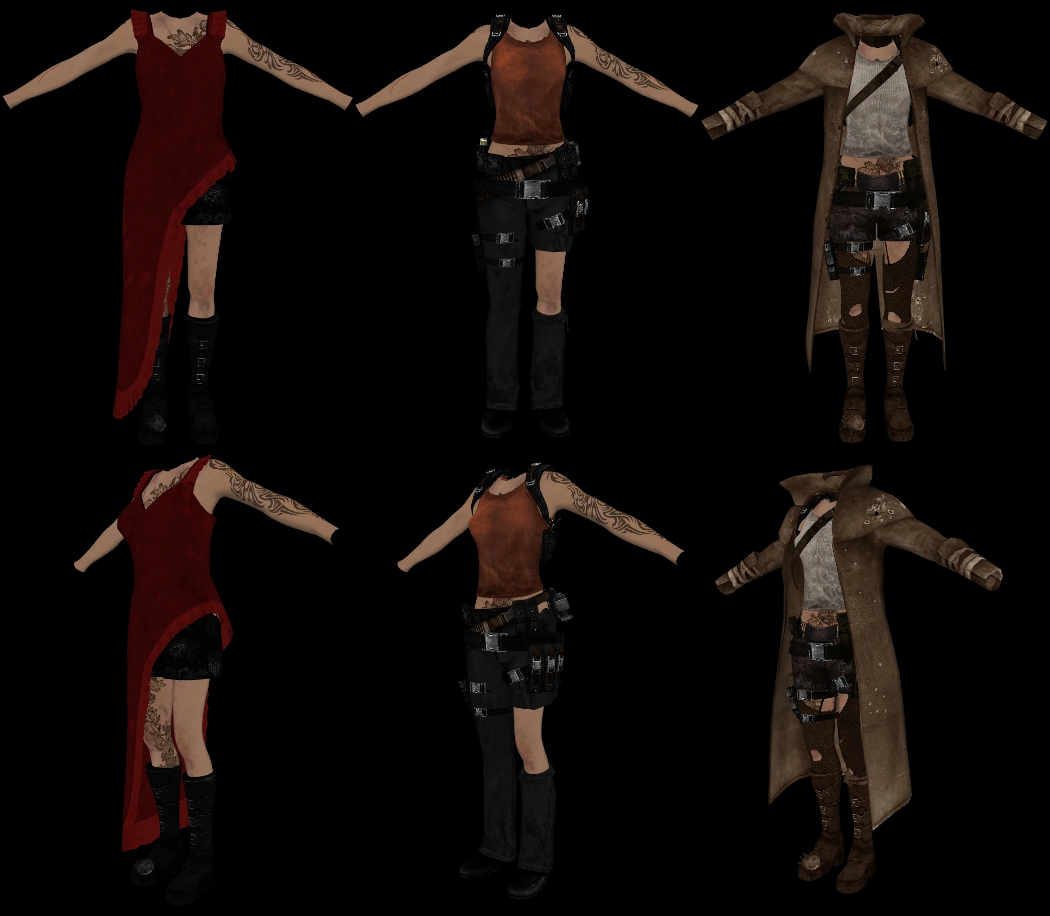 Resident Evil Alice Outfit WIP new Textures.