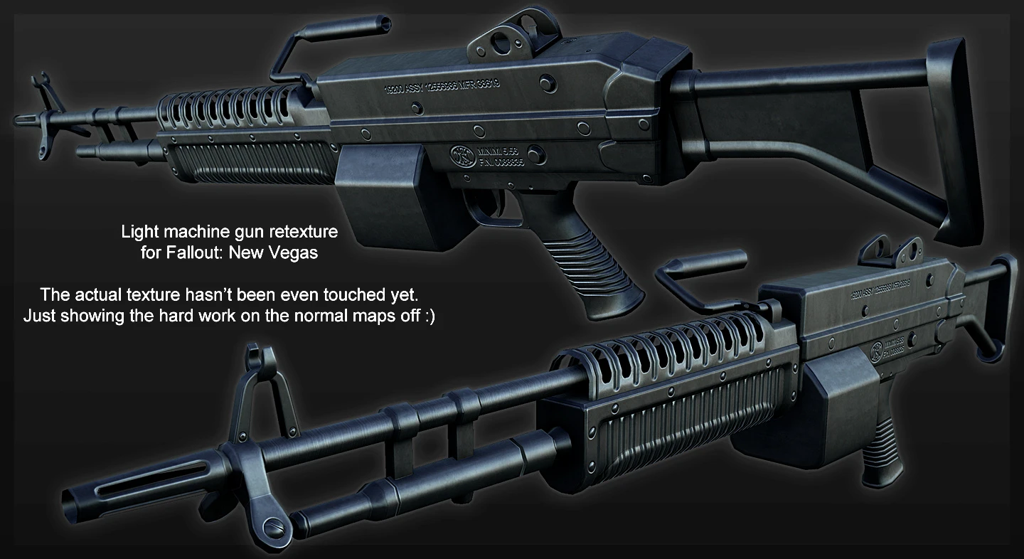 new vegas light machine gun