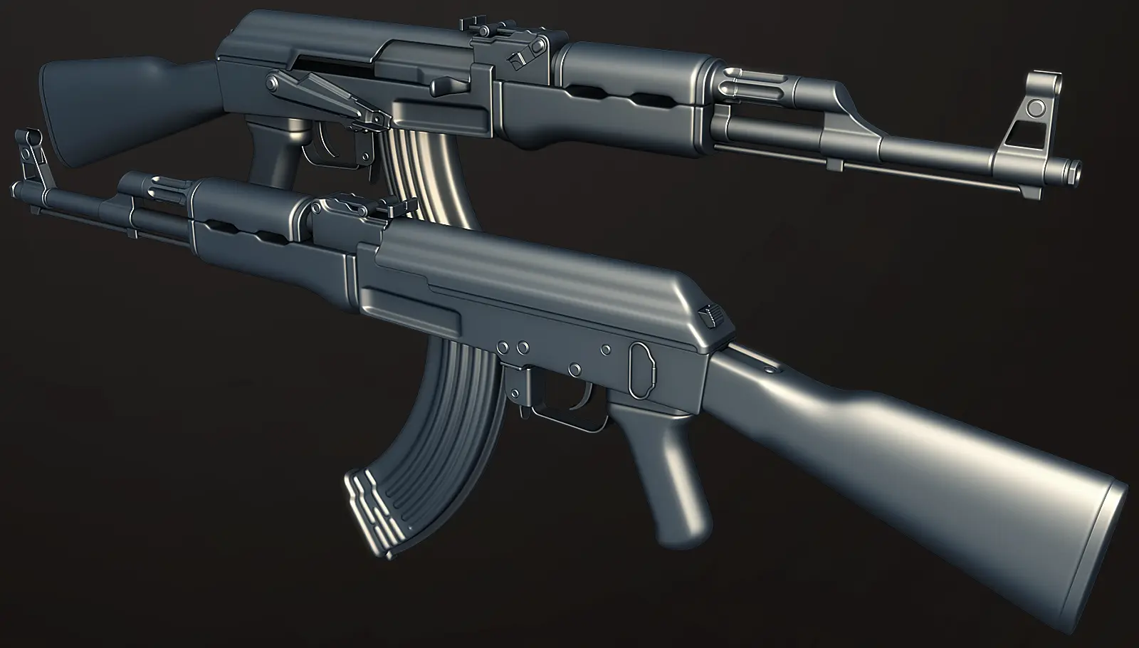 Ак 47 сравнение. АК 12 High Poly 3d. Пламегаситель АК 47. АК. High Poly ak47.