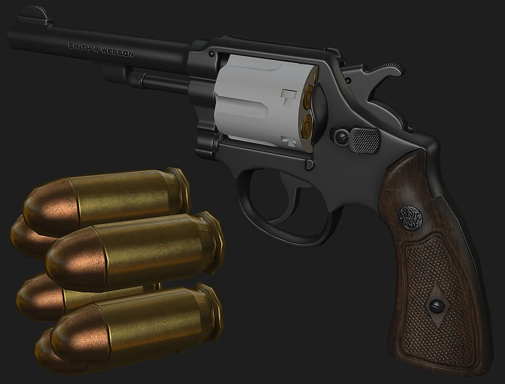 Smith and Wesson Model 10 texturing at Fallout New Vegas - mods