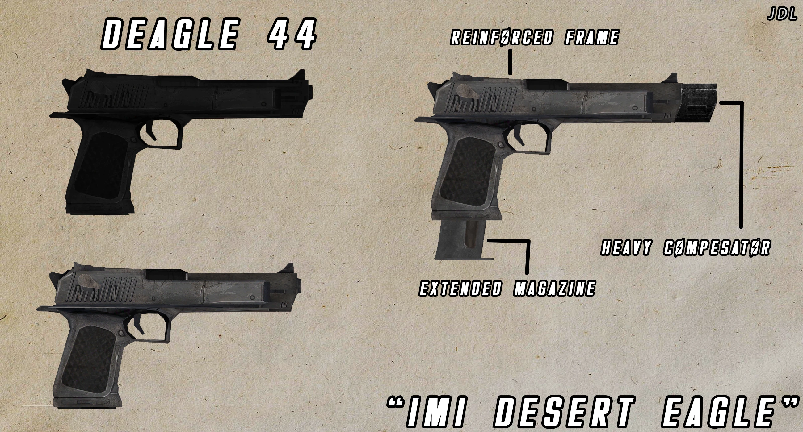 desert eagle with extended clip