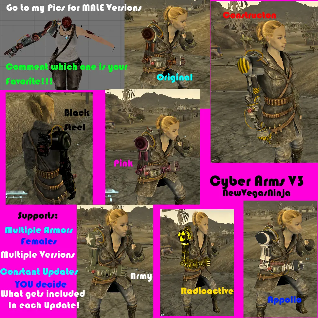 Female Cybernetic Arms And Armors At Fallout New Vegas Mods And Community