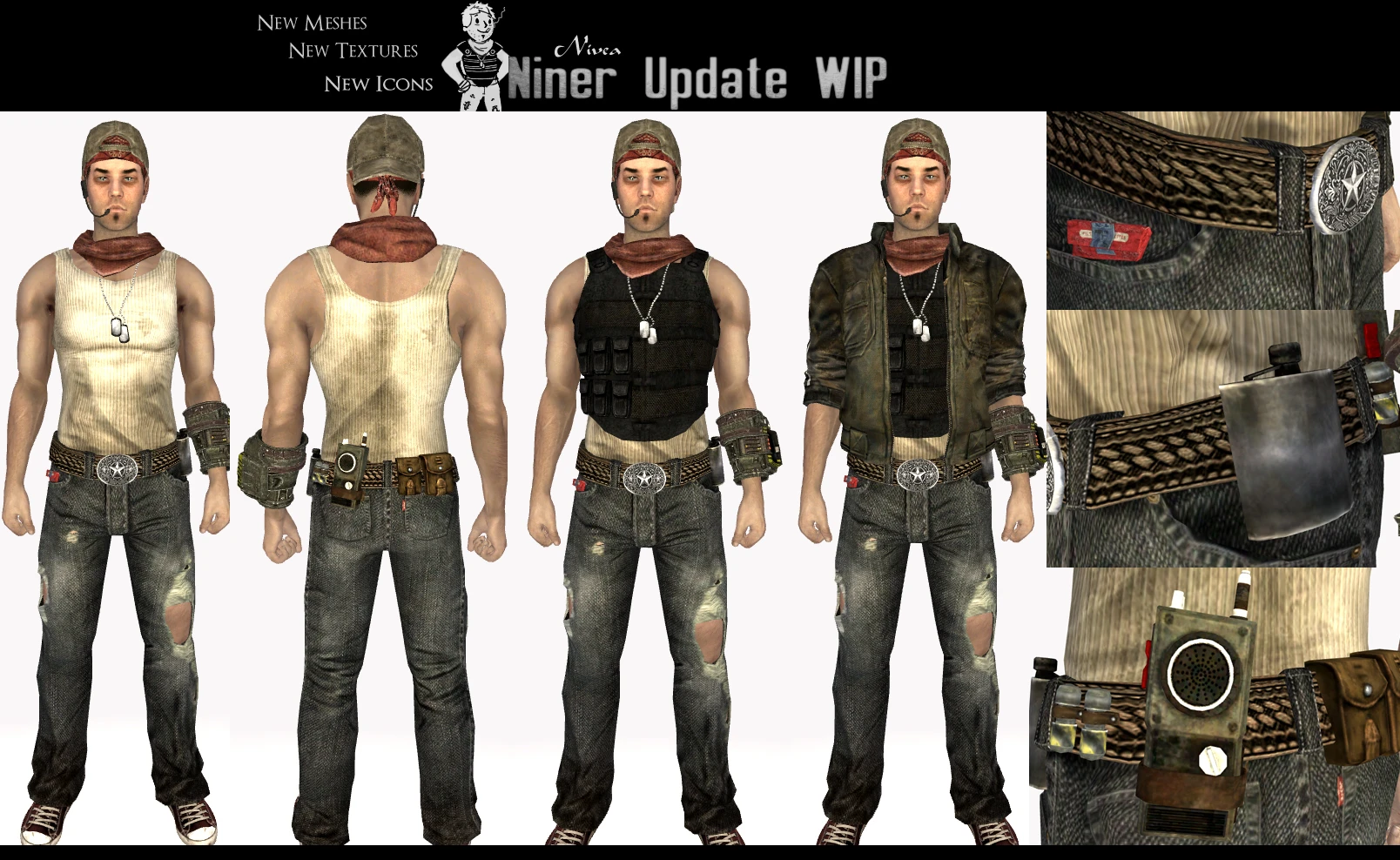 Updated Niner Outfit WIP 1 at Fallout New Vegas - mods and community. 