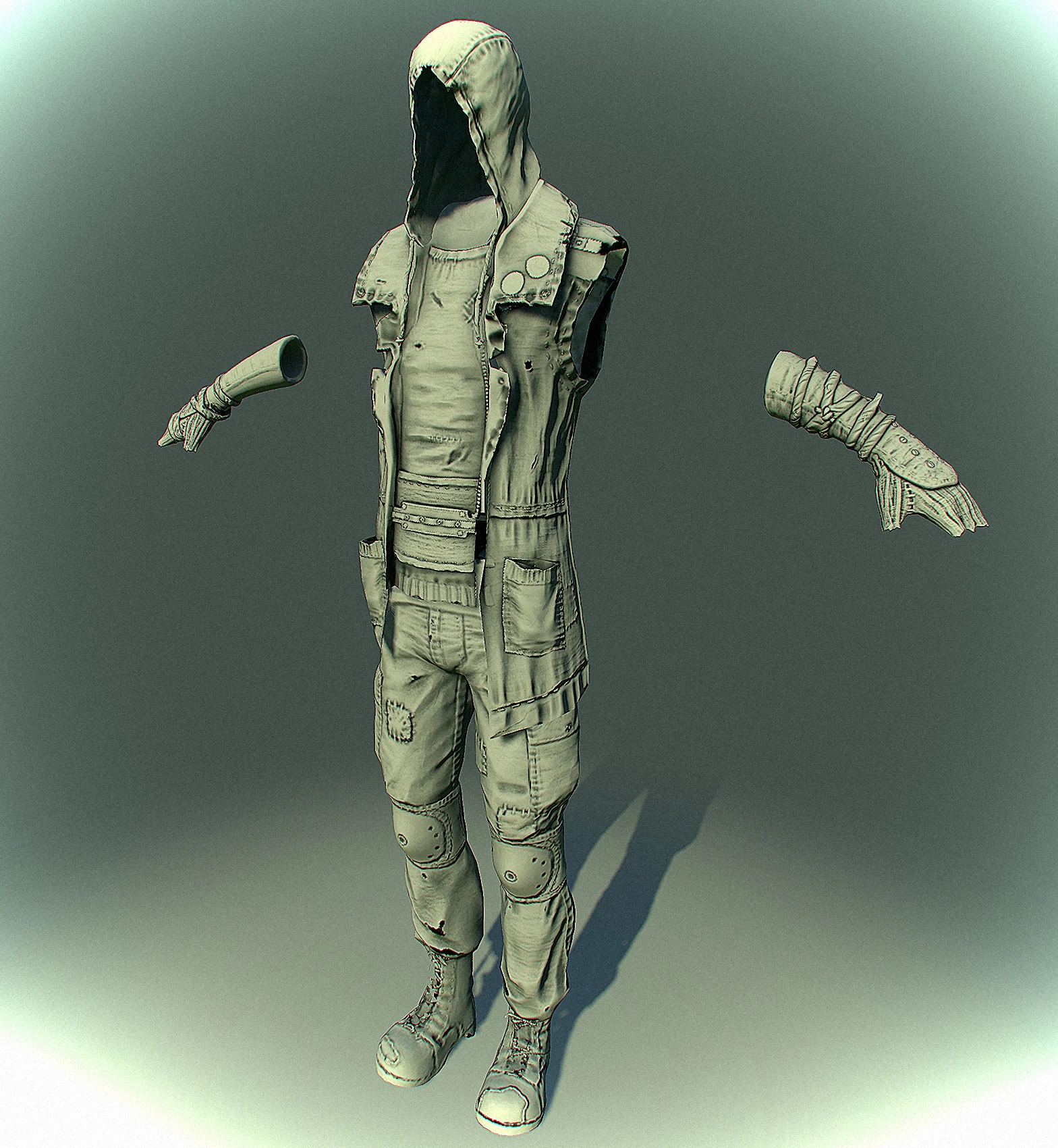 Wasteland scavenger Low Poly Render 01 at Fallout New Vegas - mods and ...