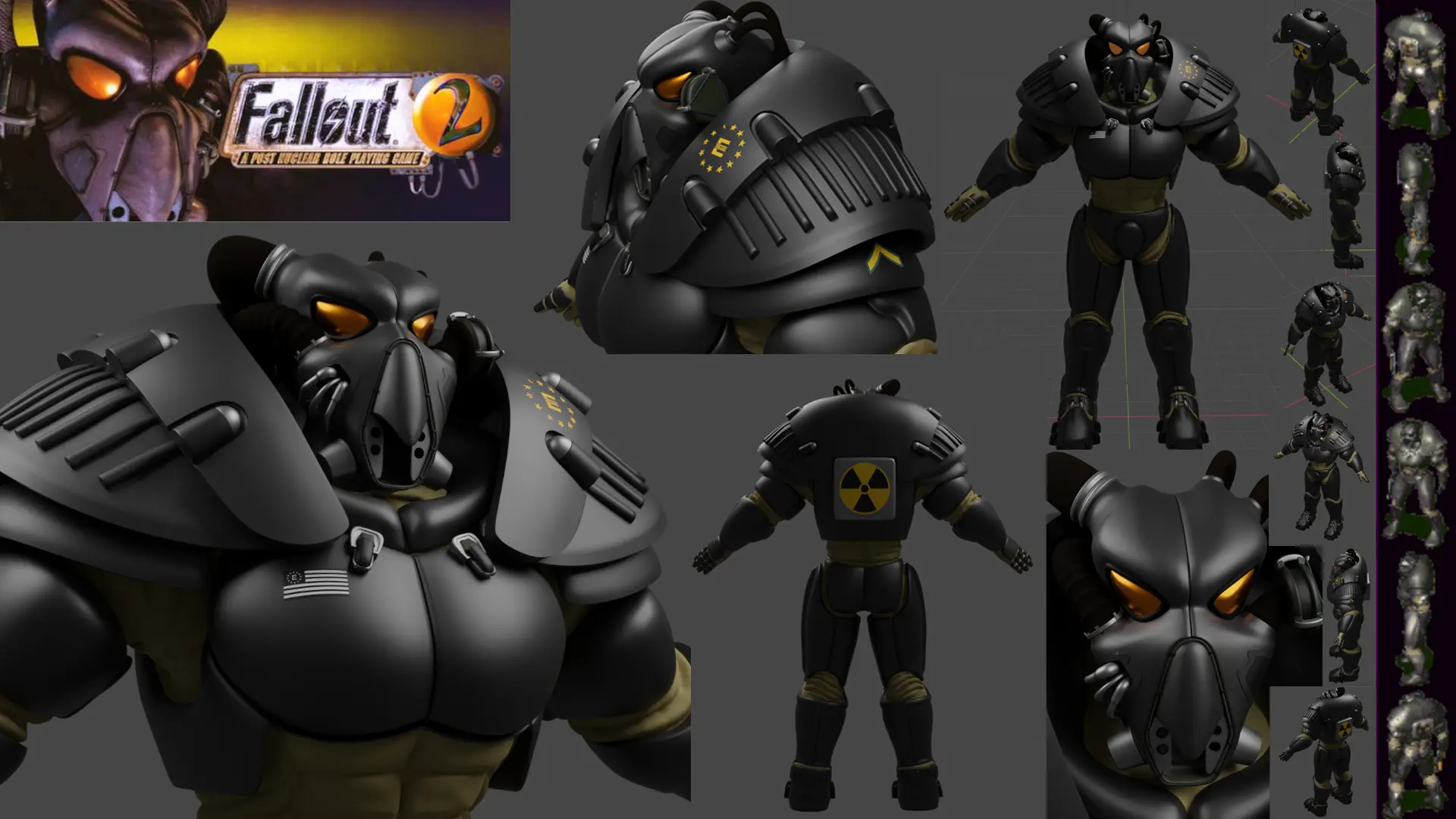 Fallout 2 edition, Enclave Armor rework. image - Mod DB