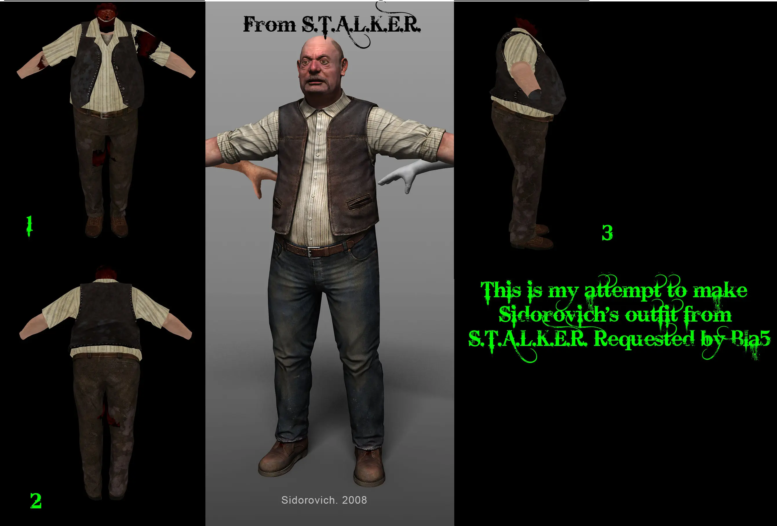 S.T.A.L.K.E.R. 2 (2011) Character models addon - S.T.A.L.K.E.R.