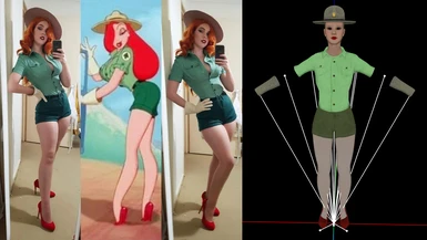 Jessica Rabbit Park Ranger Comparison at Fallout New Vegas - mods and ...
