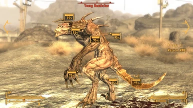 Targetable Deathclaw tail