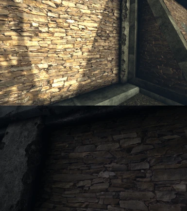 Replacement flagstone walls textures