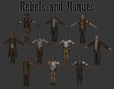 Rebels and Rogues Outfit Pack WIP