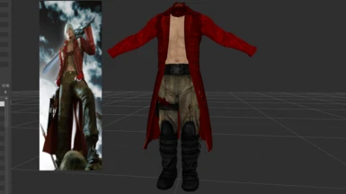 since no one has made a devil may cry  dante's  jacket mod i will have to make it then
