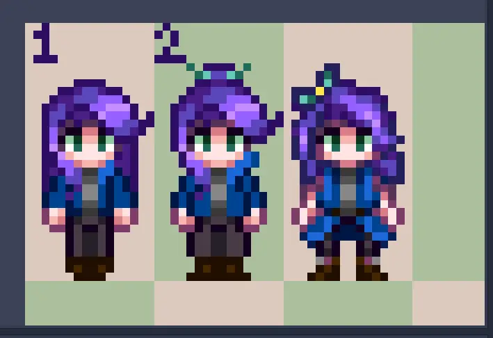 Trying to redraw Abigail at Stardew Valley Nexus - Mods and community