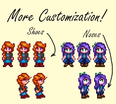 More Customization for Seasonal Cute characters at Stardew Valley Nexus ...