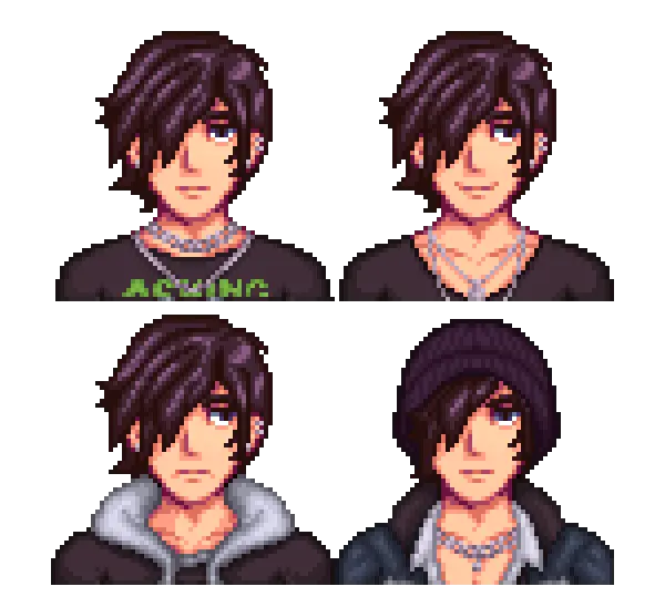 WIP Sebastian's portraits at Stardew Valley Nexus - Mods and community