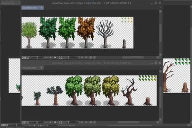 Designing PPJA fruit trees in Simple Foliage style