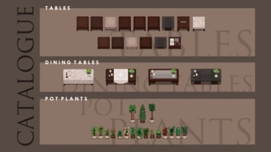 Reworked Tables and Plants