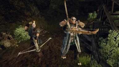 Mercenary and elite warrior with crossbows