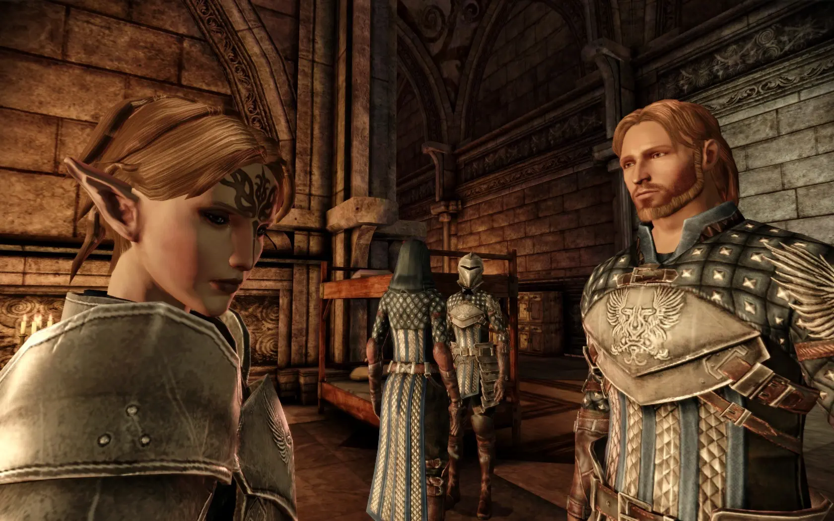 Mahariel and Alistair at Dragon Age: Origins - mods and community