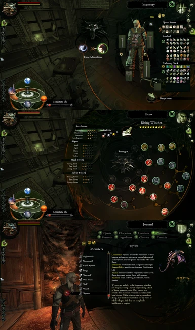 QUINTESSENCE HUD FOR THE WITCHER 1 OUT NOW
