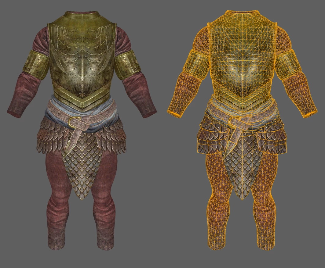 Elven Armor High Poly No Bevor Elven Armor High Poly No Bevor