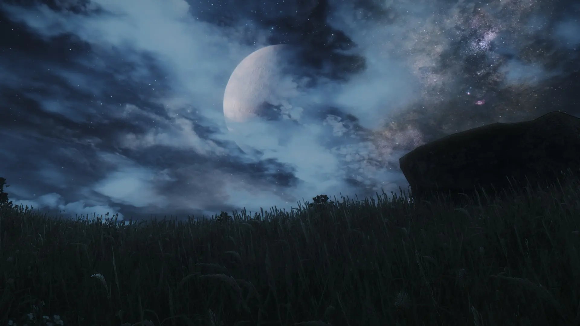 Moon Over Hills At Skyrim Special Edition Nexus - Mods And Community