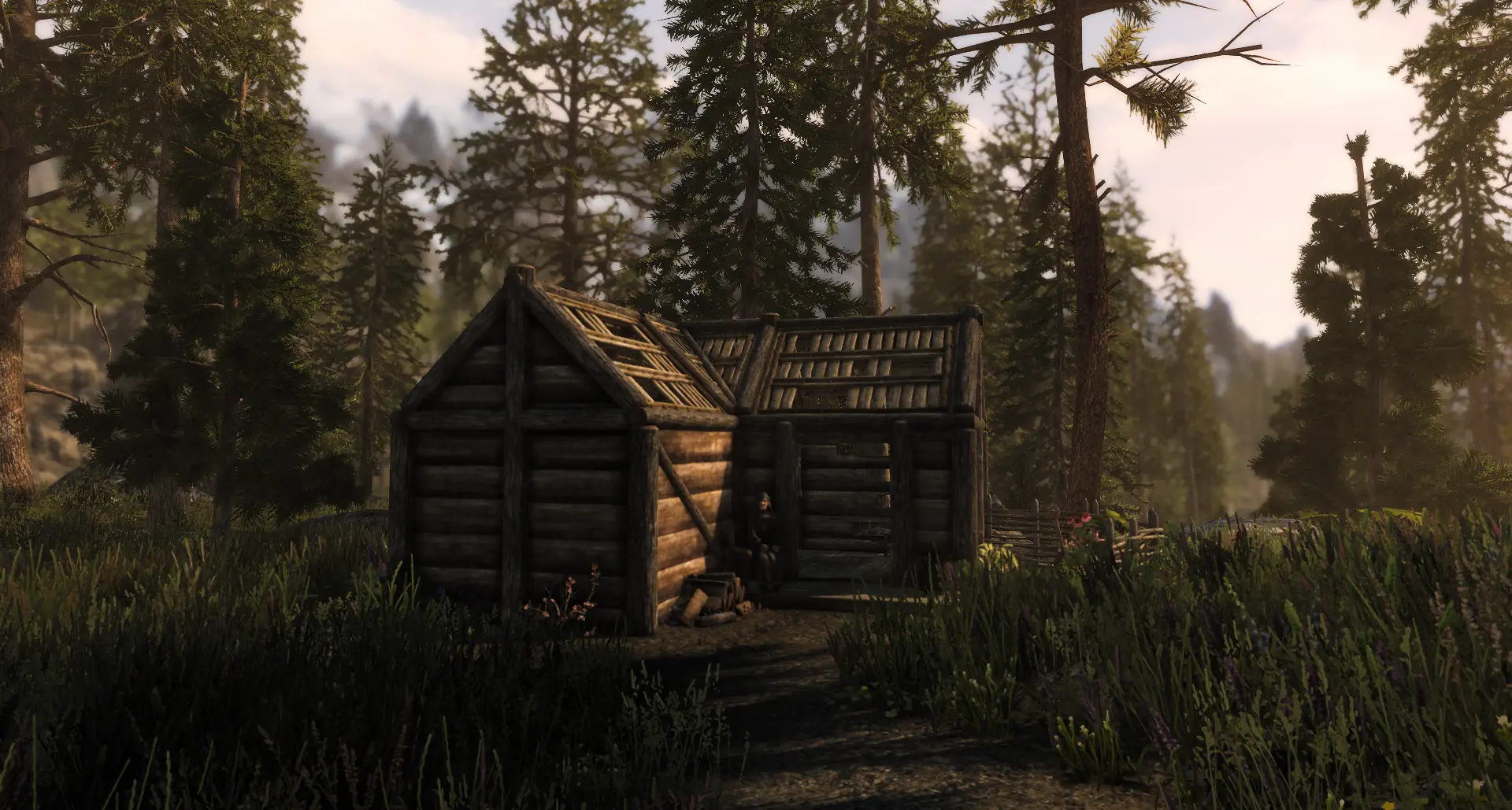 A Cabin In The Woods At Skyrim Special Edition Nexus Mods And