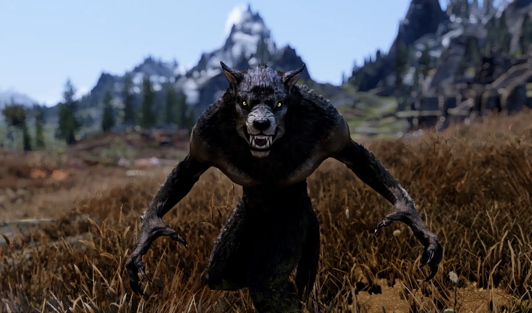 American werewolf in Skyrim at Skyrim Special Edition Nexus - Mods and ...