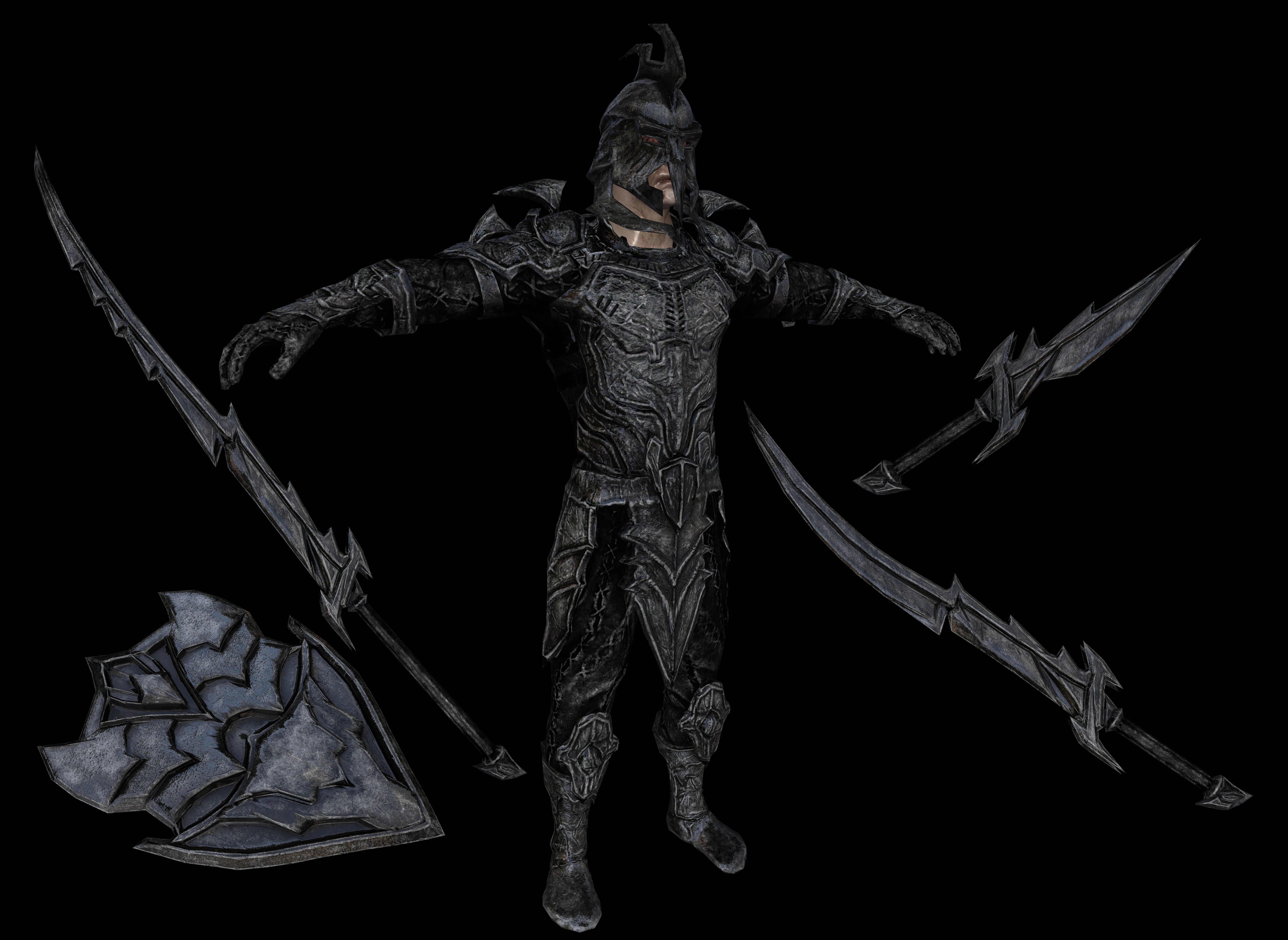skyrim cbbe daedric armor