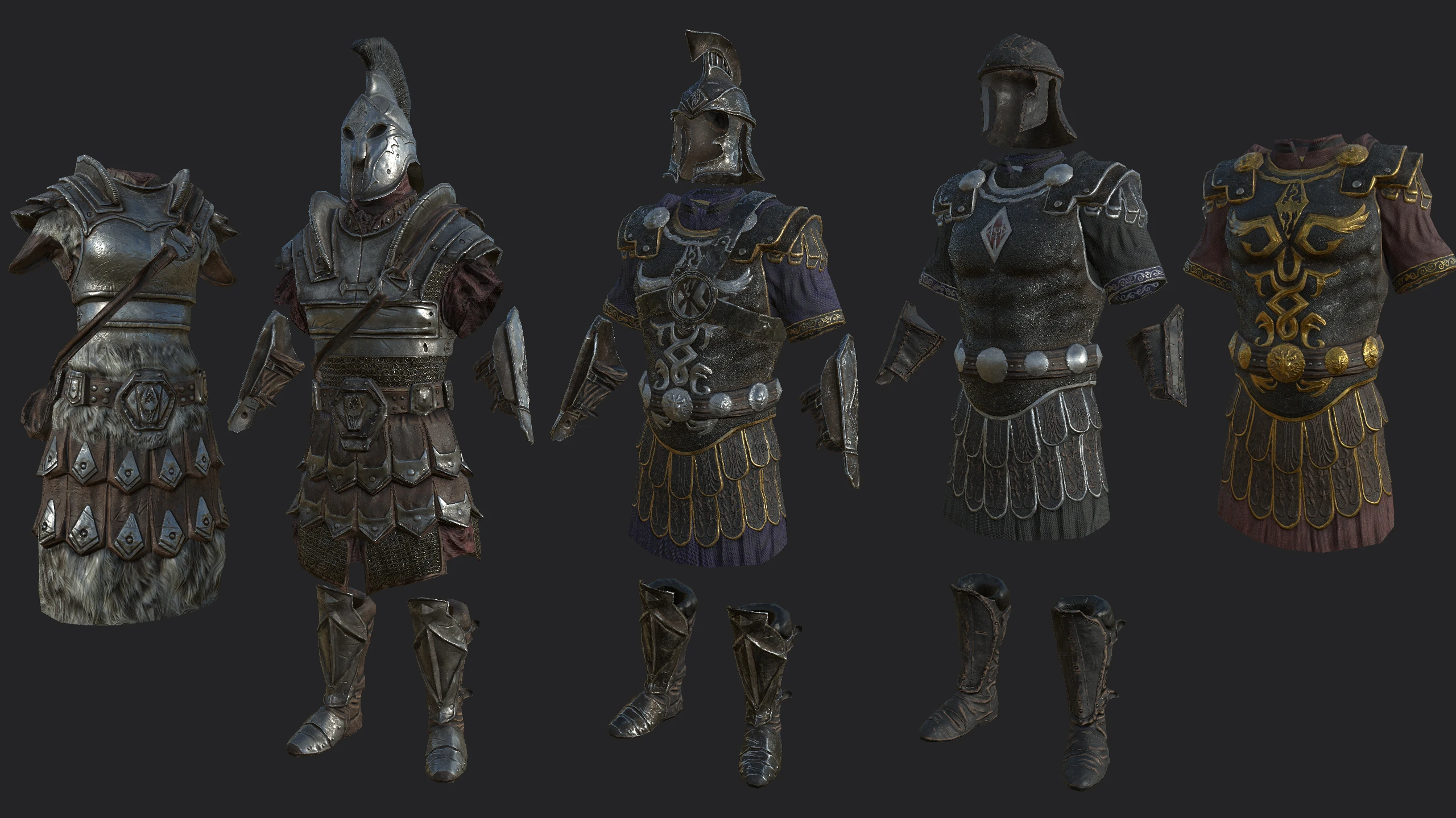 skyrim roman armor mod