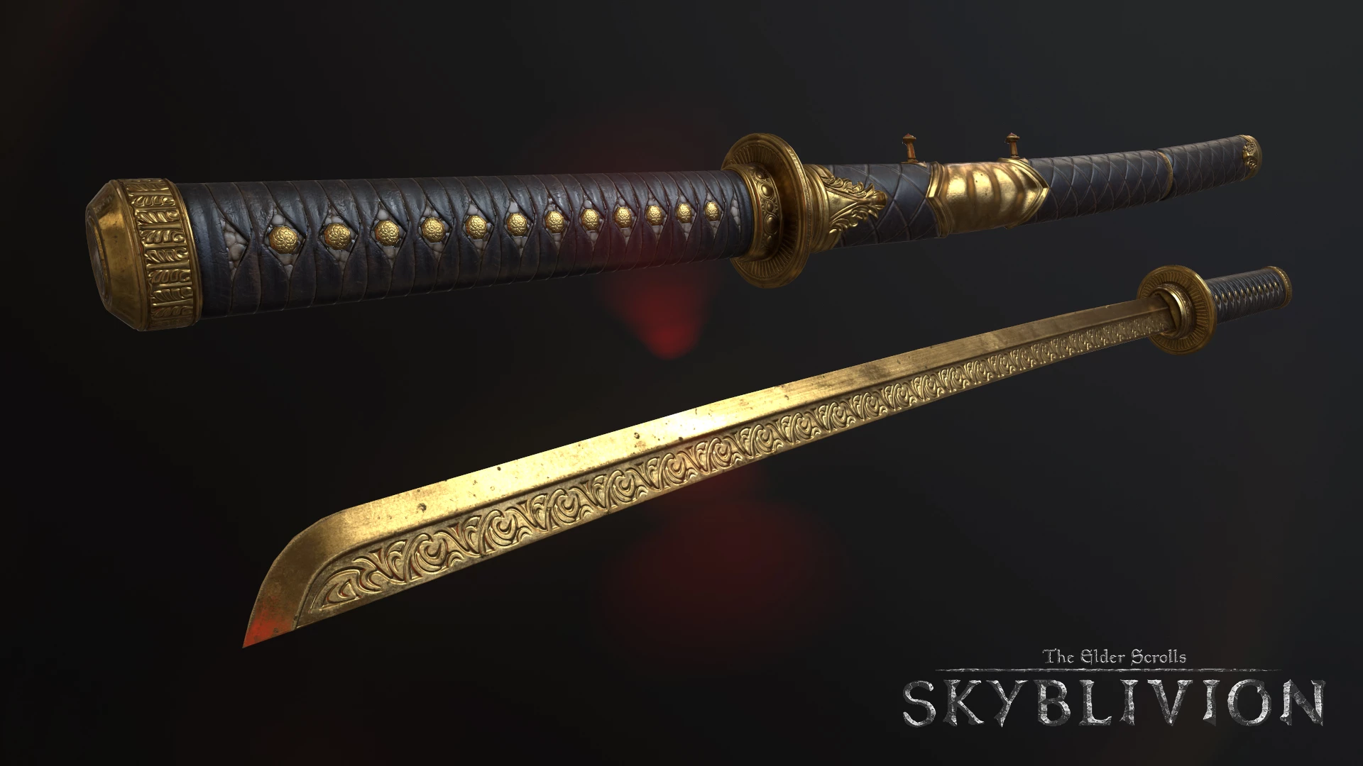 Golden sword. Катана Сворд. Двемерская катана. Акавирская катана. Золотая катана скайрим.