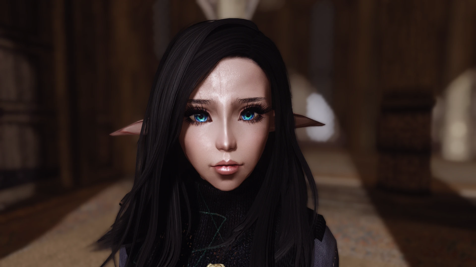 Working on a Wood Elf preset at Skyrim Special Edition Nexus - Mods and Com...