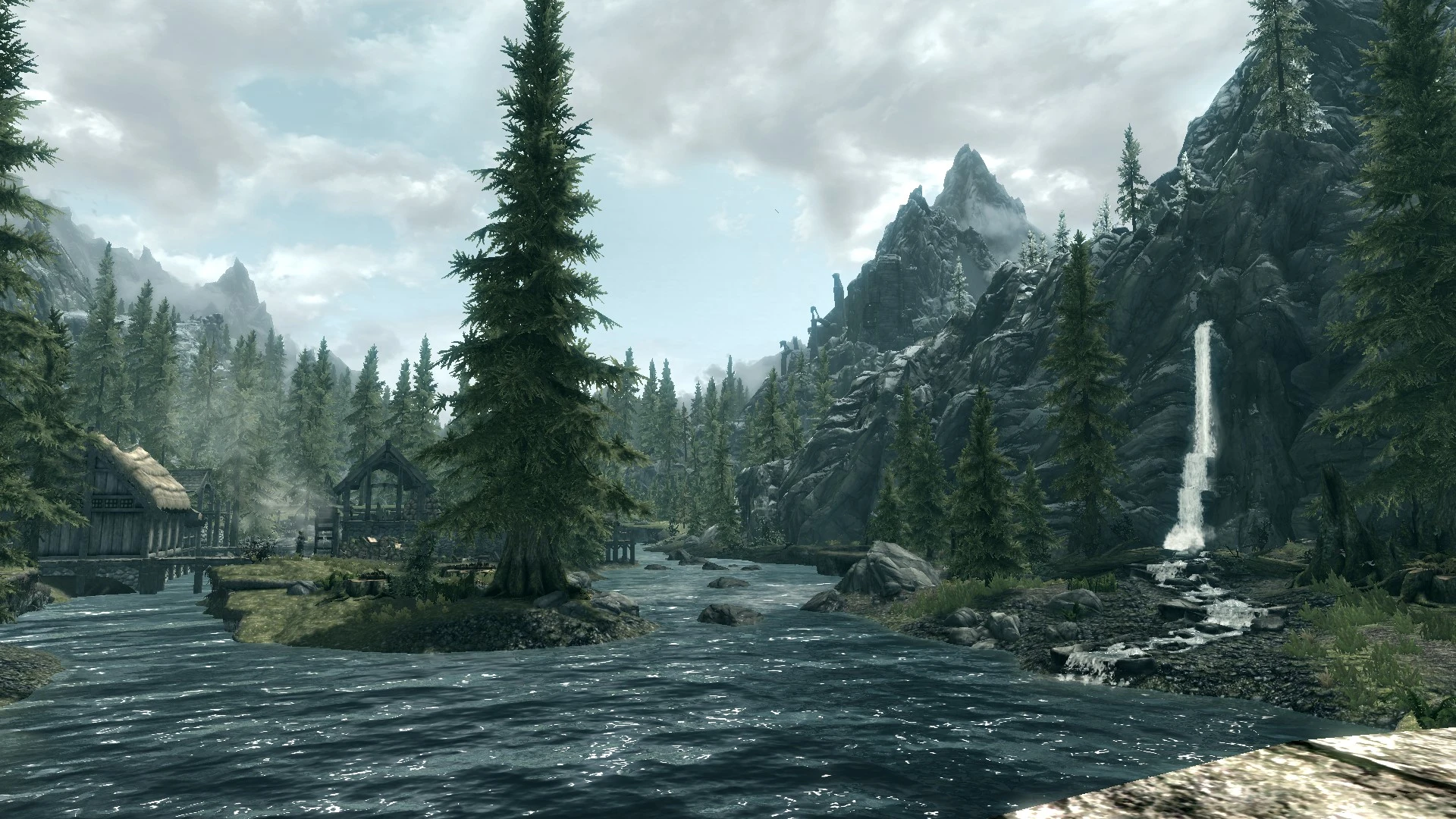 Riverwood Idyll With Nordic Ruins at Skyrim Special Edition Nexus ...