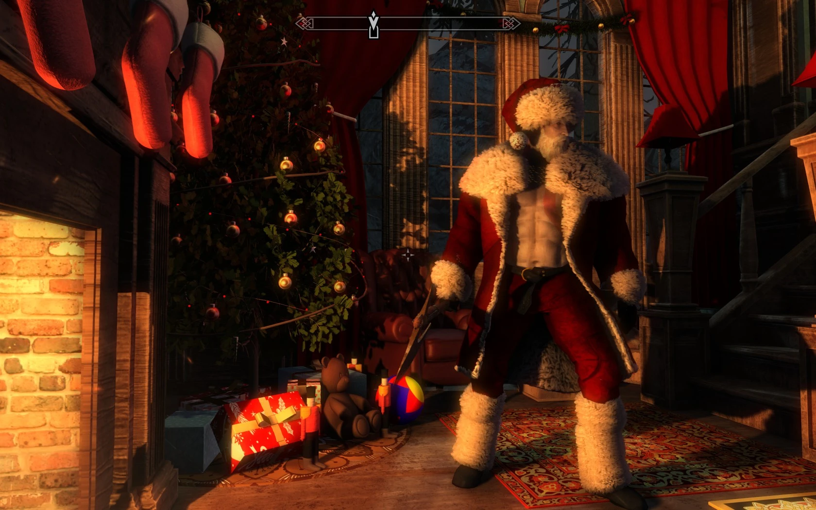 Santa Kratos at Skyrim Special Edition Nexus - Mods and Community