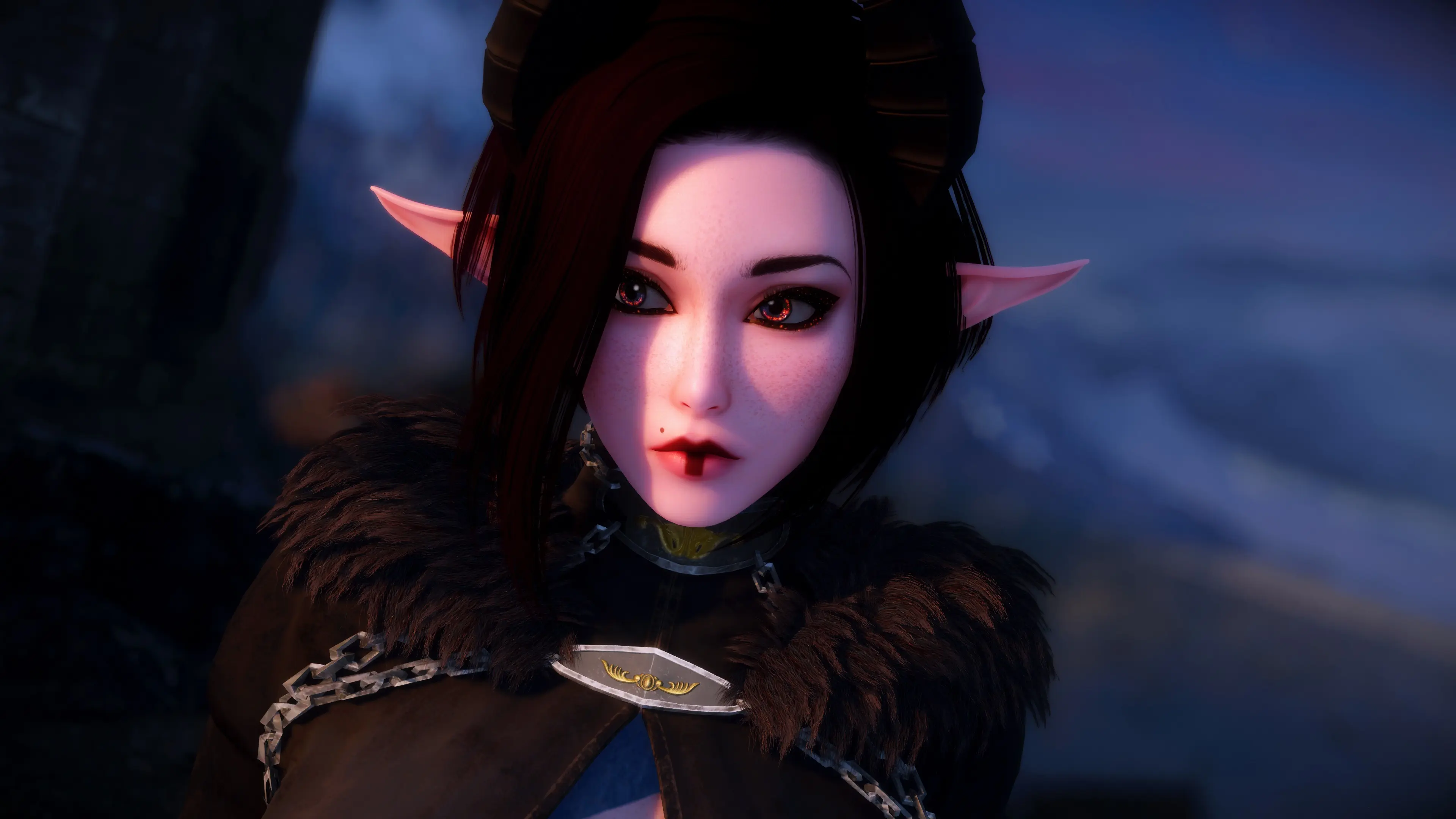 Horns Plus Elf Ears Equals Yes Please 2 at Skyrim Special Edition Nexus ...