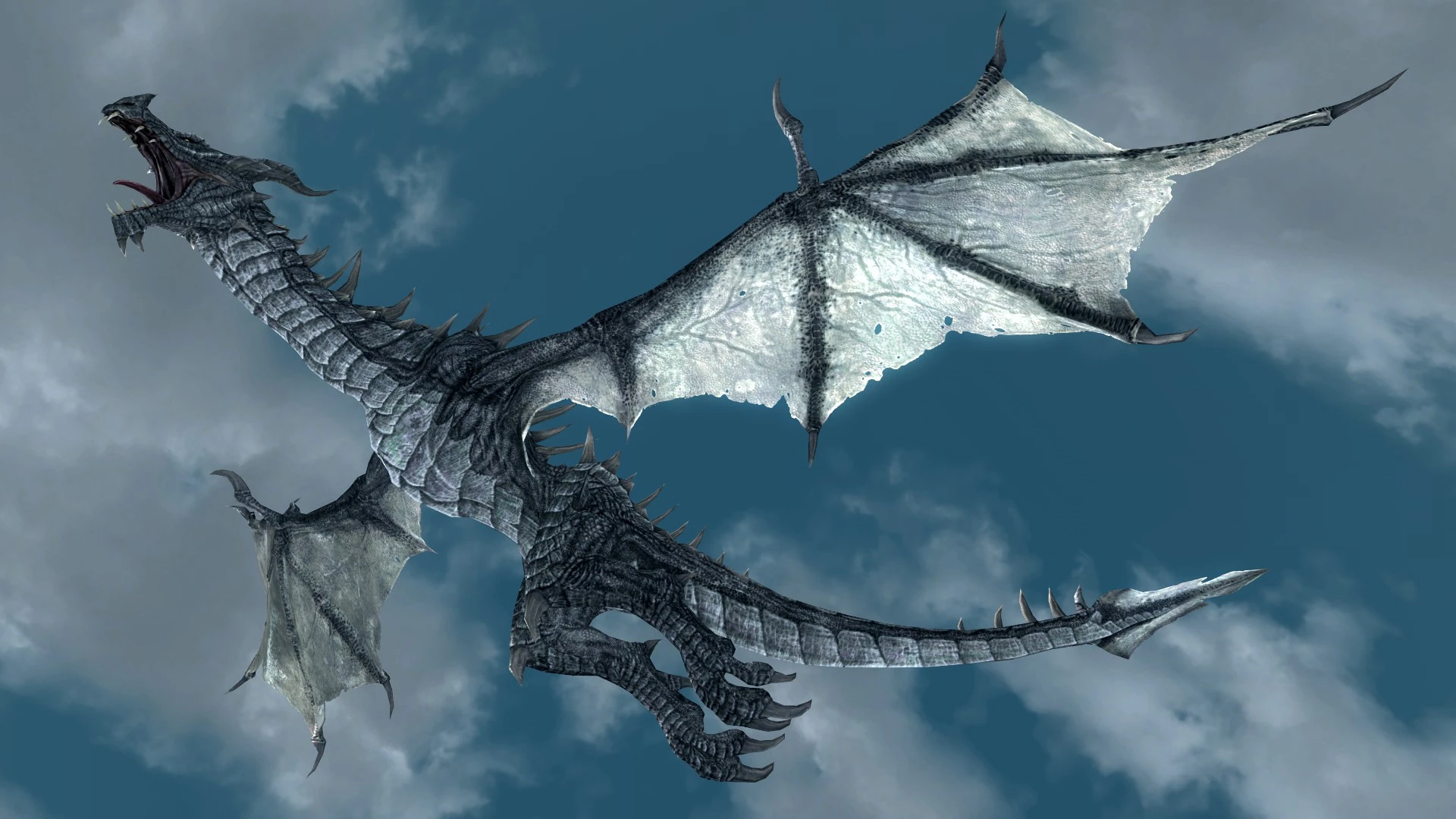 White Dragon WIP What do you think at Skyrim Special Edition Nexus ...