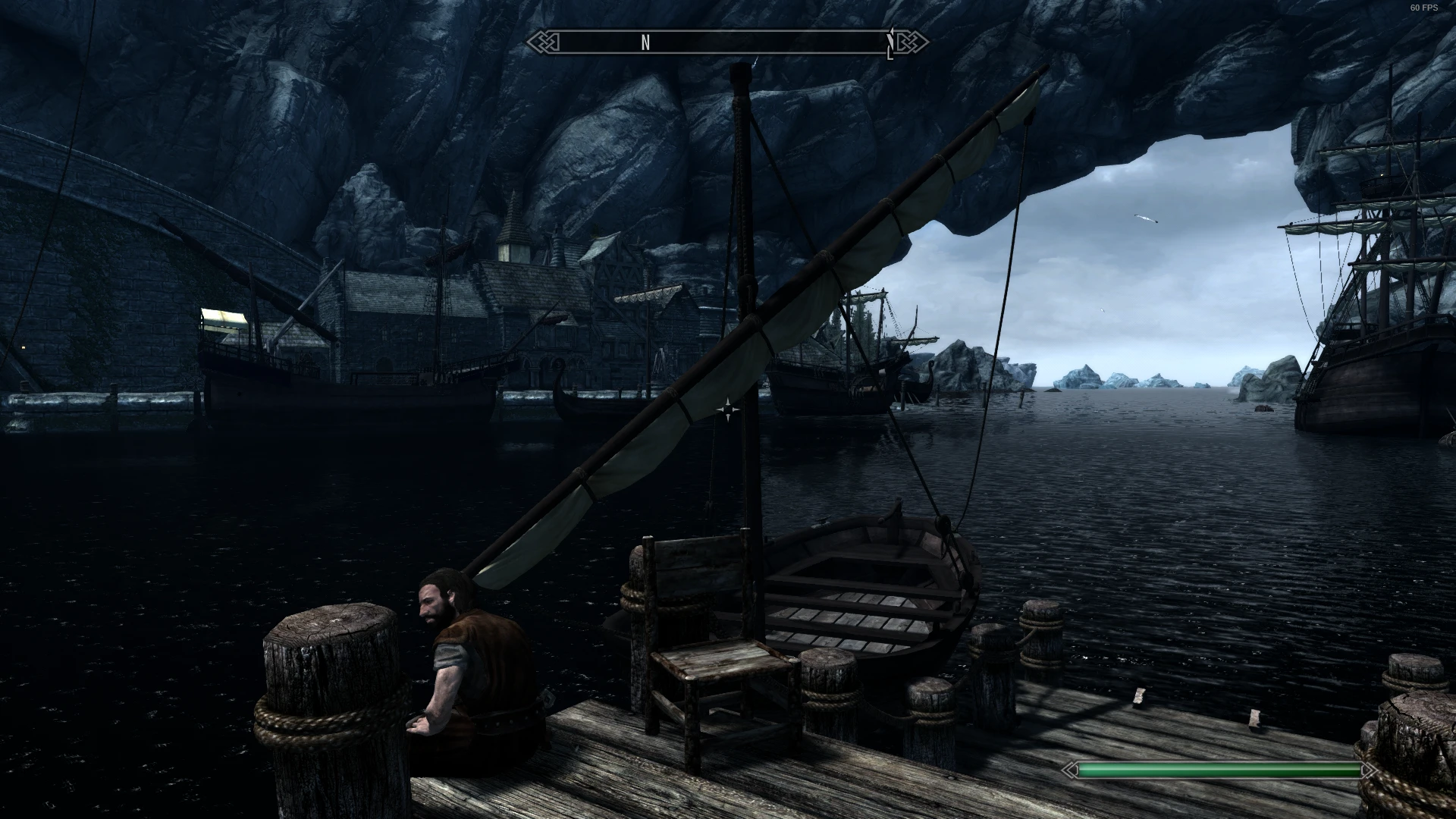 New Docks Overhaul Sailboat for hire at Skyrim Special Edition Nexus ...