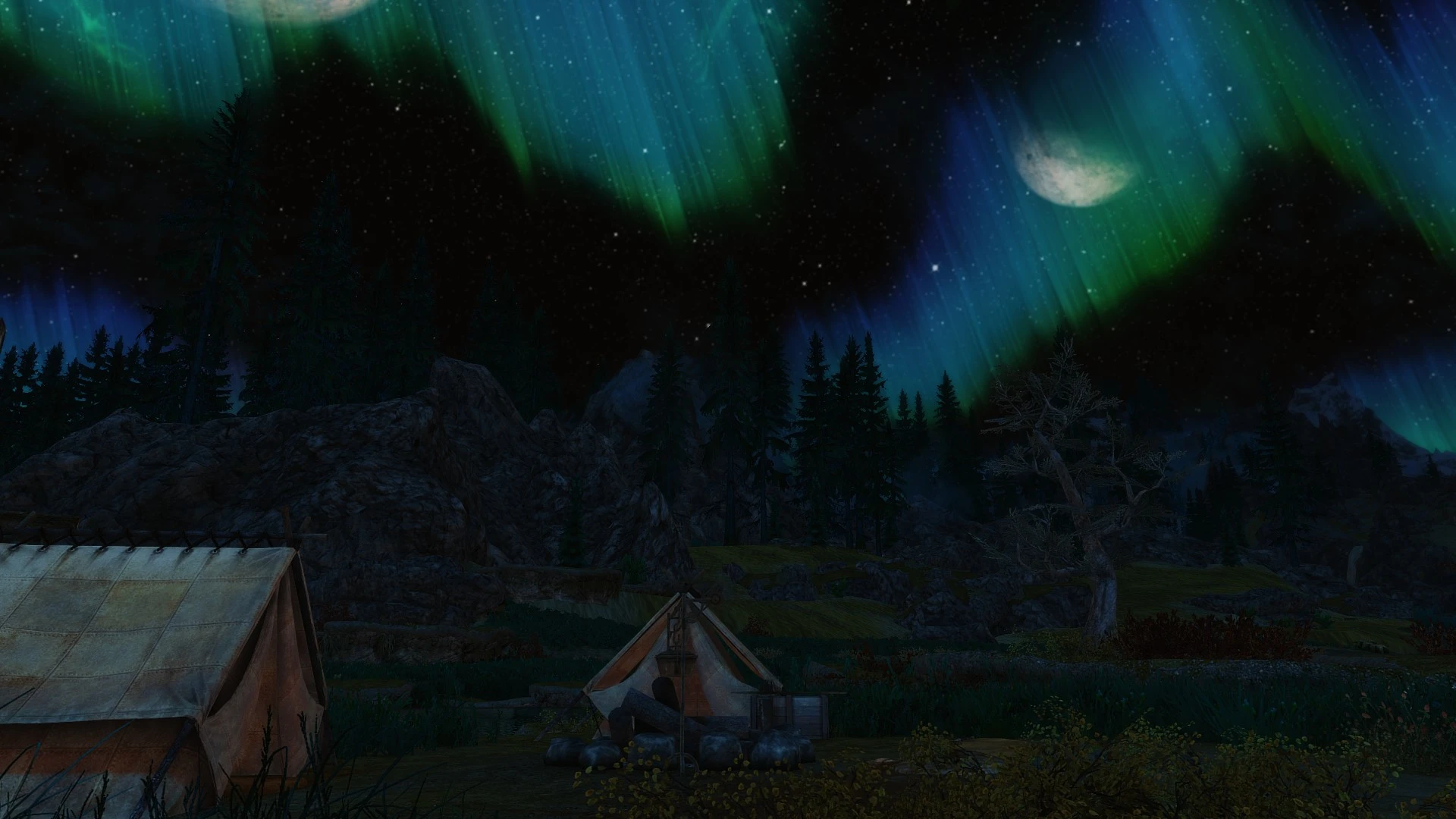 Camping Under the Lights at Skyrim Special Edition Nexus - Mods and ...