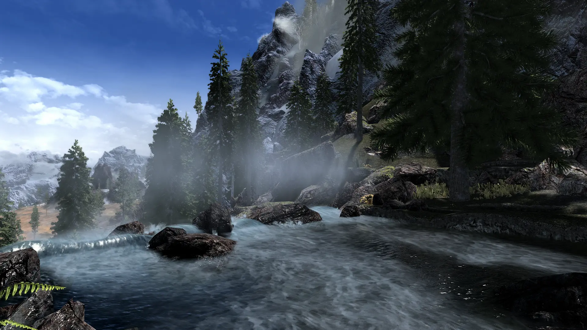 Two waters. Skyrim realistic Water two. Скайрим мод realistic Water two. Skyrim ENB Water. Реалистичная вода скайрим.