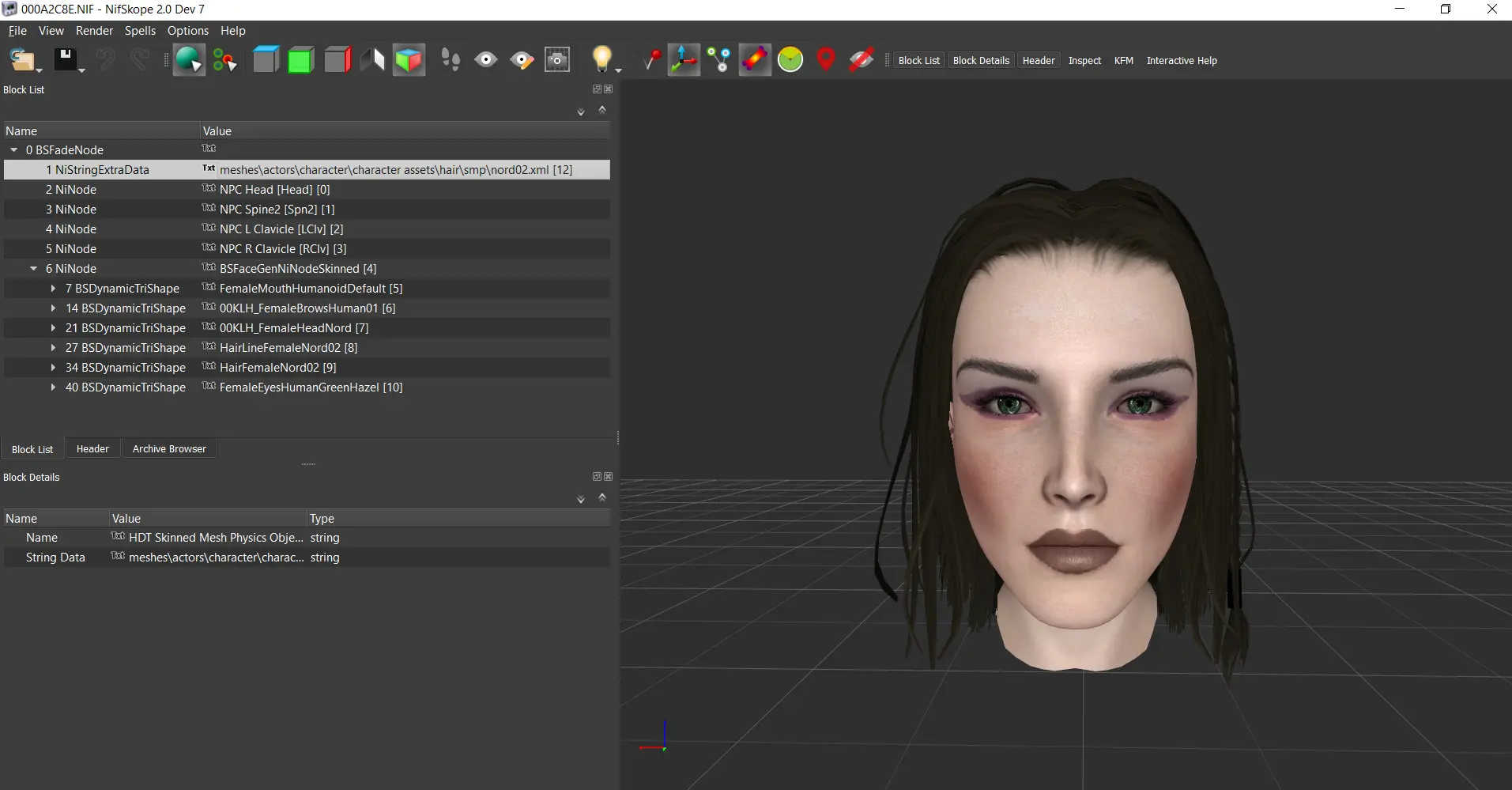 Lydia Vanilla Hair Remake SMP High Poly Head at Skyrim Special Edition ...