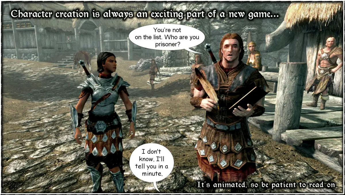 skyrim character creation meme