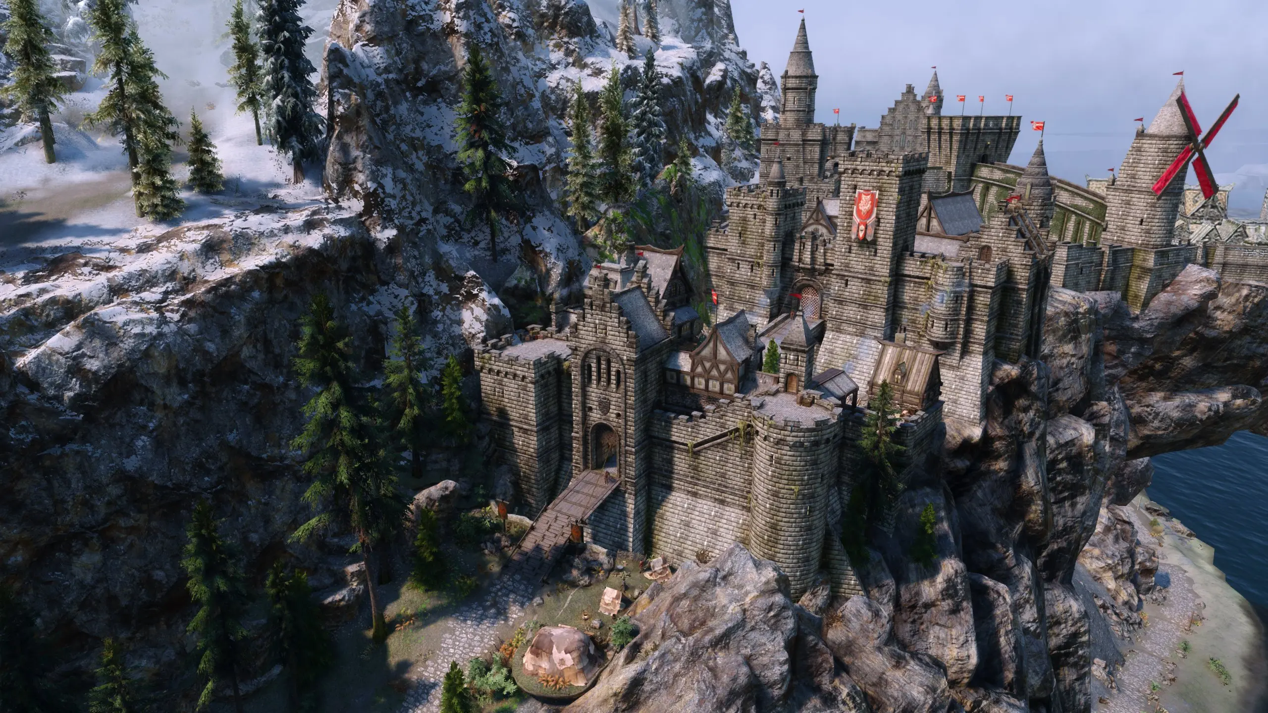 The City Gate of Solitude improvement WIP at Skyrim Special Edition ...